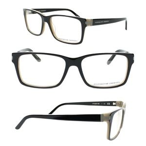 Porsche Design Frame - P'8249-A Black and beige Rx Eyeglasses